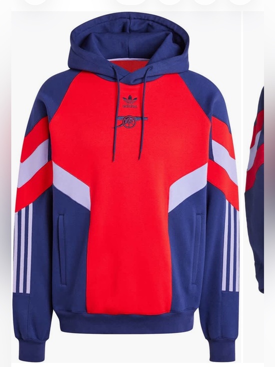 adidas Other - NEW⚽️ adidas Originals  Adult Arsenal 2024 Lifestyler Navy Pullover Hoodie $110